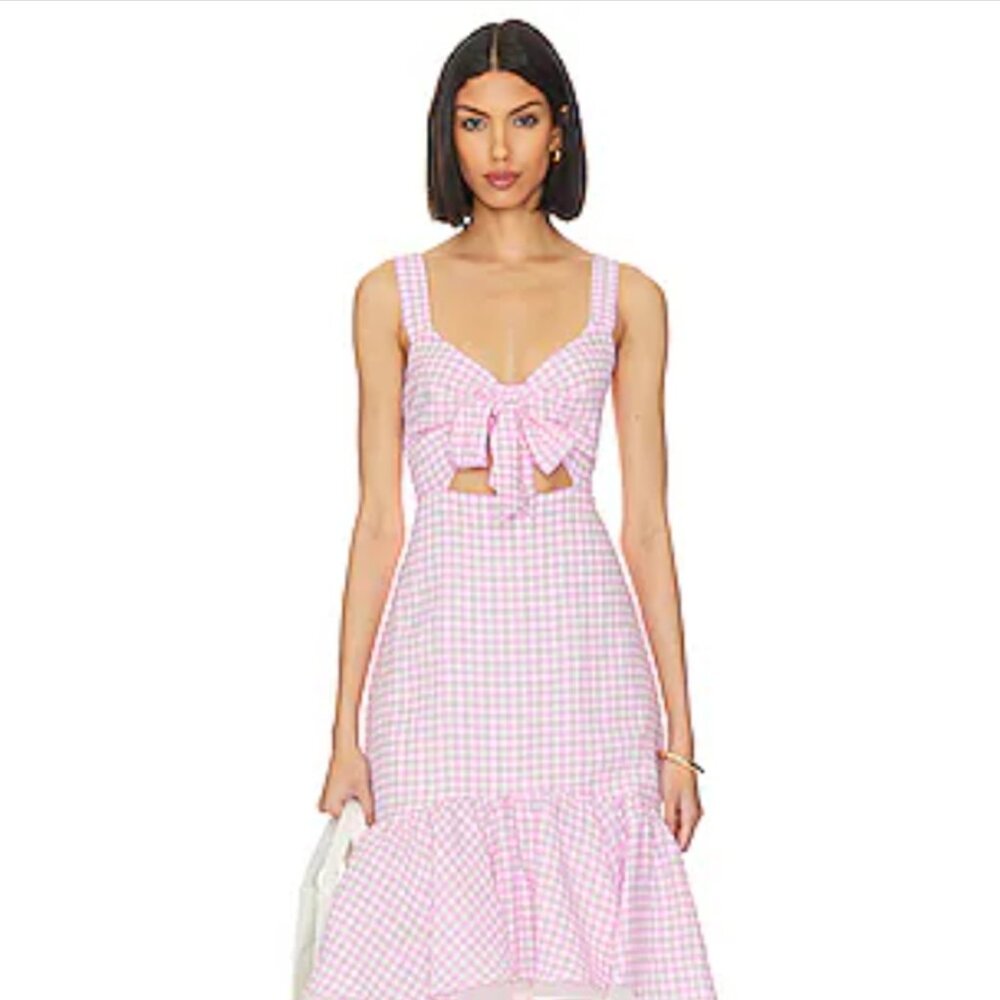 Revolve bcbgenerations tie front dress